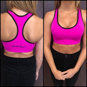 Woman Wearing Linder Sports Bra