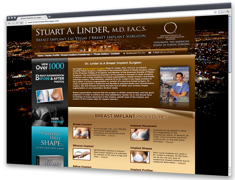Breast Implant Las Vegas Website
