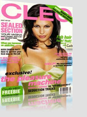 Cleo Magazine Cover w/ brunette girl wearing green dress