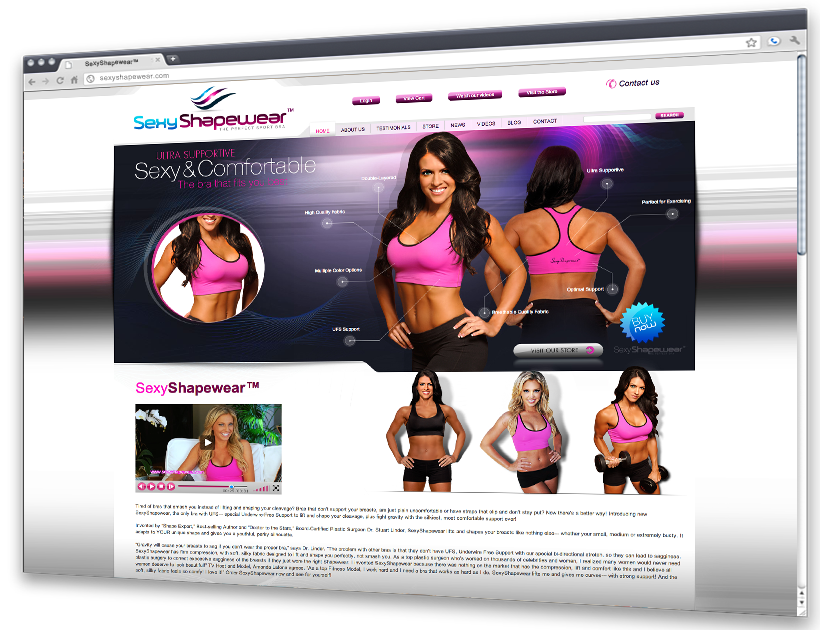 SexyShapeWear Website
