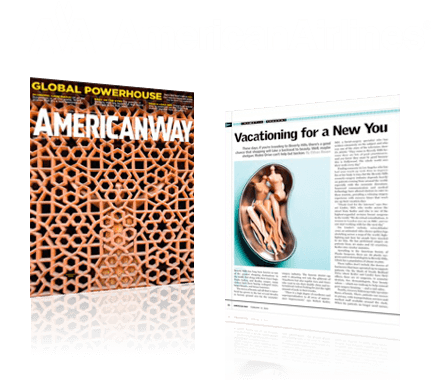 American Way magazine cover and article